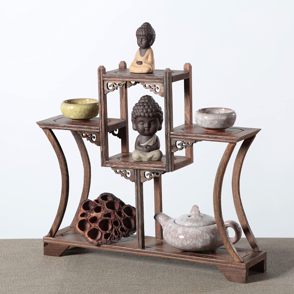 Amazon.co.jp: アンティーク中国のディスプレイラック